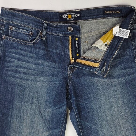 Lucky Brand 30X33 Womens Size 10/30 Regular Sweet'N Low Bootcut Blue Denim Jeans - Picture 12 of 13
